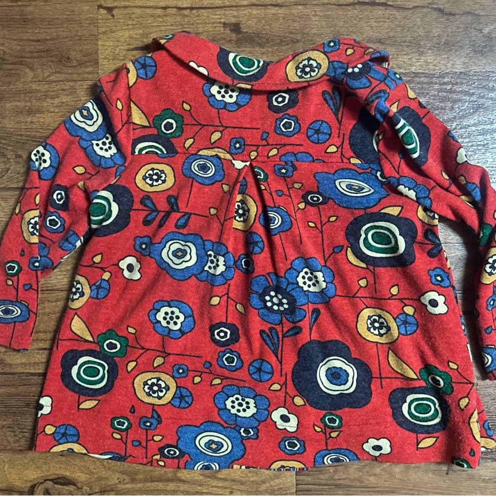 Ivy Jane X-Large Boho Red Multi-Colors Floral Jac… - image 8